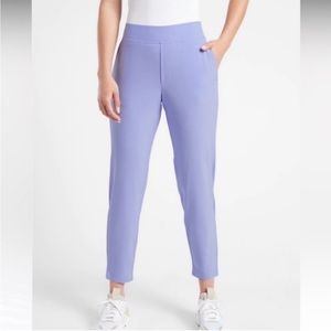 Athleta Lavender Cropped Track Pants